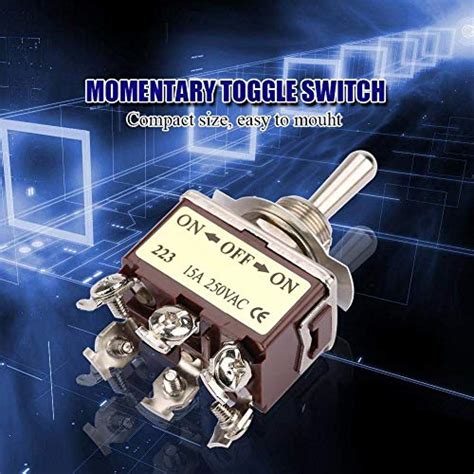 Momentary Toggle Switch 15a 250v Ac On Off On 3 Position Momentary