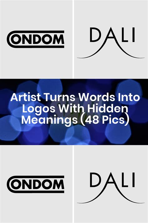 Artist Turns Words Into Logos With Hidden Meanings 48 Pics Artofit