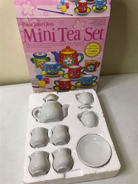 Mini Porcelain Tea Set Hobbies And Toys Stationary And Craft Handmade