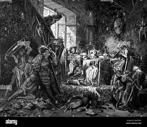 Gustave Doré Fairy Tale Sleeping Beauty The Prince In The Banqueting
