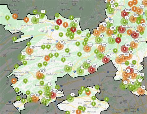 High Winds Causing Power Outages Across Central Pa