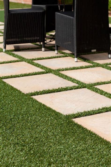 Concrete grass pavers have a long history. This amazing artificial grass courtyard can be a very ...