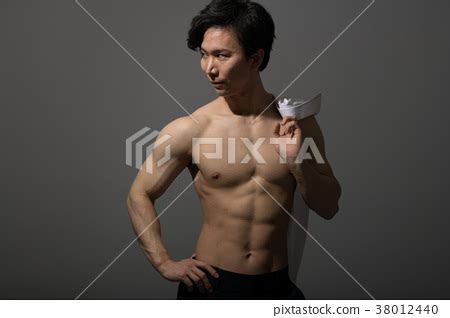 Naked Japanese Male Muscle Bodybuilder Stock Photo 38012440 PIXTA
