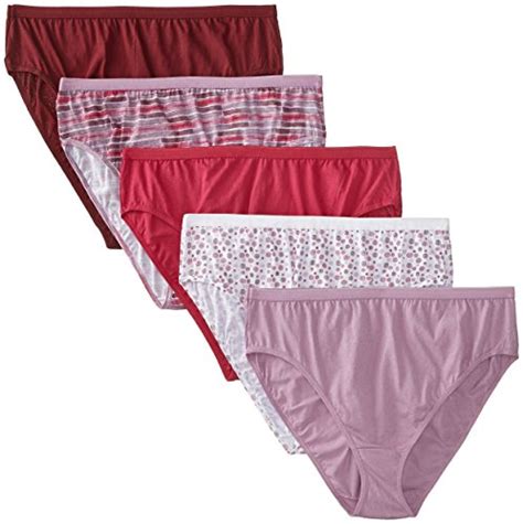 Fruit Of The Loom Womens Plus Size Fit For Me 5 Pack Microfiber Hi Cut