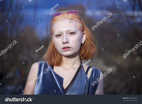 Half Russian Korean Girl Orange Hair Stock Photo Edit Now 635346584
