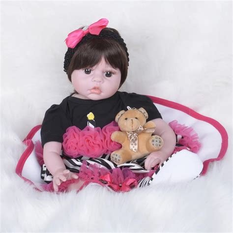 55cm Bebe Doll Reborn Soft Silicone Pp Cotton Body Boy Girl Toy Reborn