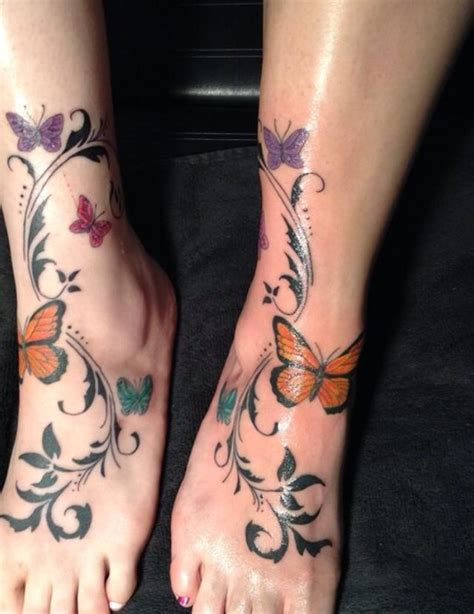 Butterflies Anklet Tattoos Arm Sleeve Tattoos Lily Tattoo Design