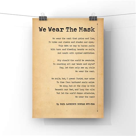 We Wear The Mask Poem Pdf