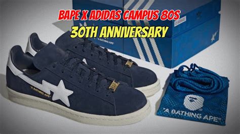 Bape X Adidas Campus 80s 30th Anniversary YouTube