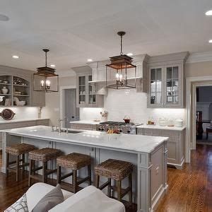 Grey cabinets, grey tiles, and grey decor can lend a sophisticated air to a kitchen. Andrew Roby General Contractors - kitchens - gray kitchen ...