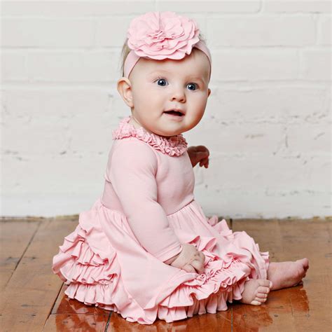 Lemon Loves Layette Zoe Dress For Baby Girls In Pink