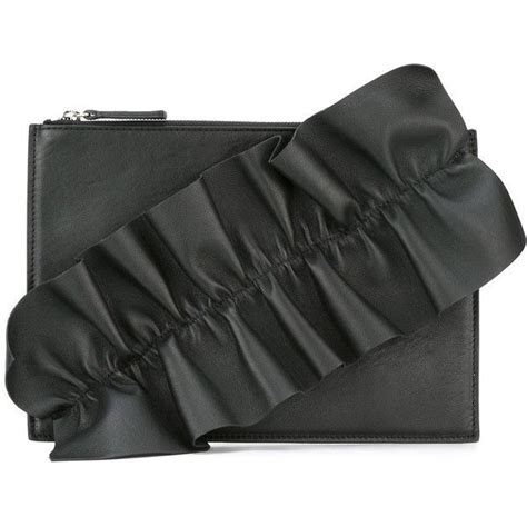 Msgm Ruffle Clutch 1435 Dkk Liked On Polyvore Featuring Bags