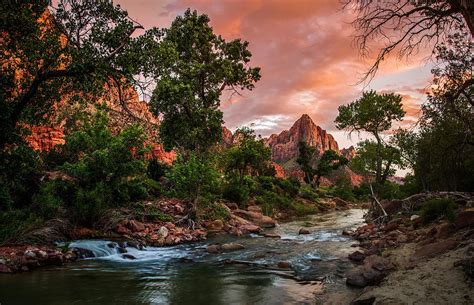 The Watchman Sunset Zion National Park Photograph By Scott