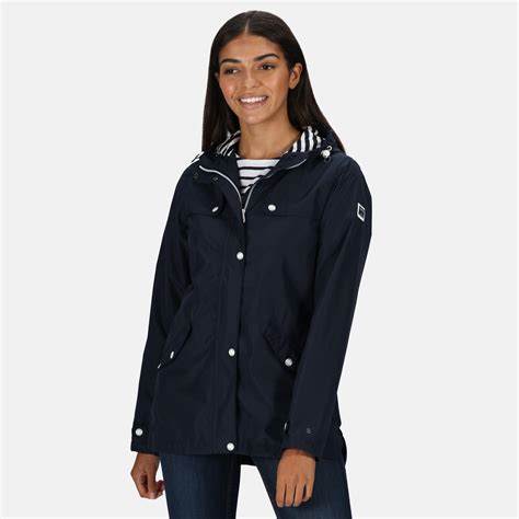 Regatta Womens Bertille Waterproof Jacket Full Zip Up Hooded Coat Ebay