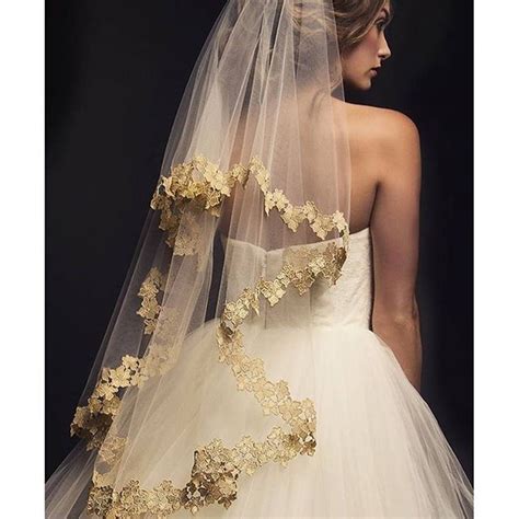 Inspired By This On Instagram Loving This Gold Lace Trimmed Veil From