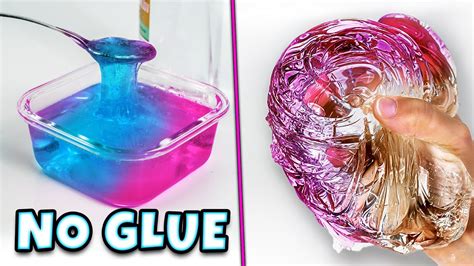 Testing Instant No Glue Water Slime Recipes Water Slime 💦 Youtube