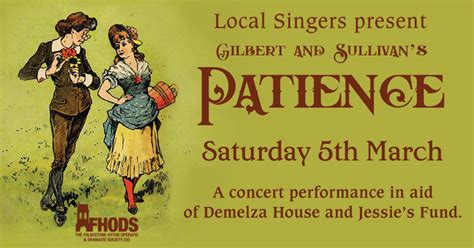 Patience By Gilbert And Sullivan The Tower Theatre Folkestone