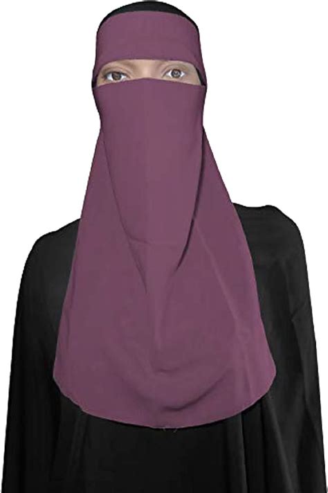 Halber Niqab Langer Nasensteg Gesichtsbedeckung Schleier Atmungsaktive Kleidung Für Muslimische