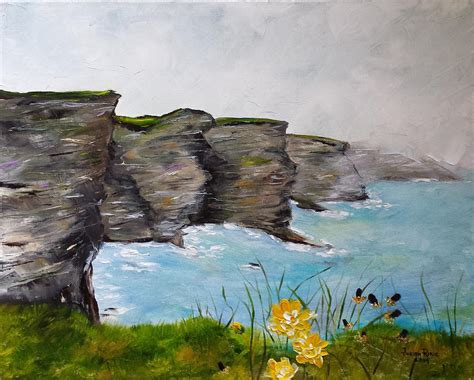 Cliffs Of Moher Painting By Judith Rhue