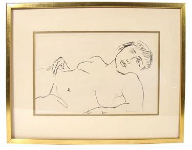 Yasuo Kuniyoshi Nude Female Signed Ink On Paper For Sale Antiques Com