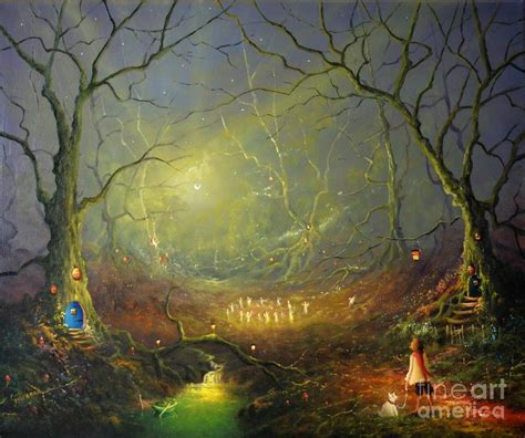 The Magical Fairy Ring Painting By Ray Gilronan