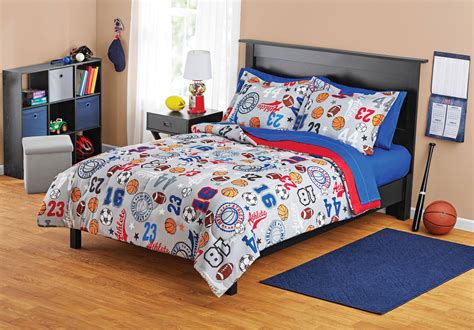 Your Zone Sports Bed In A Bag Coordinating Bedding Set