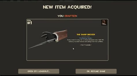 Tf2 How To Craft The Sharp Dresser Youtube