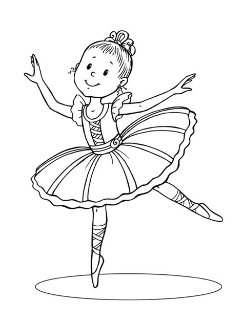 Princess Ballerina Coloring Page