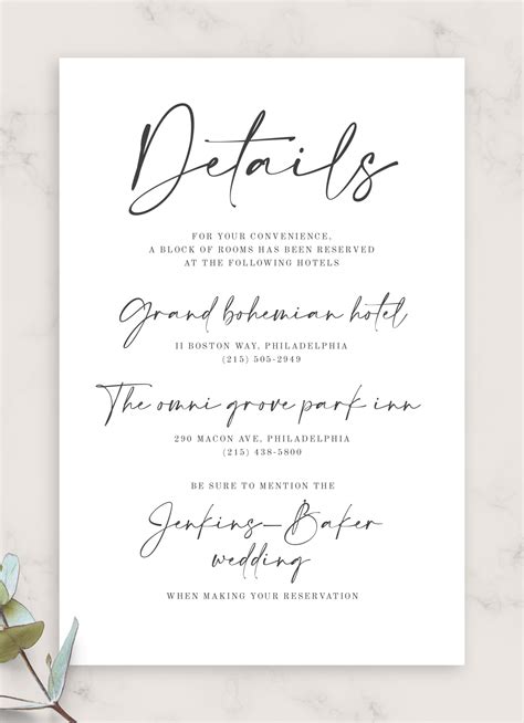 Download Printable Simple Minimalist Wedding Invitation Suite Pdf