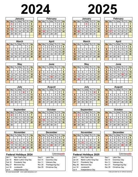 2024 2025 Calendar Template Free Download Online April 2024 Calendar