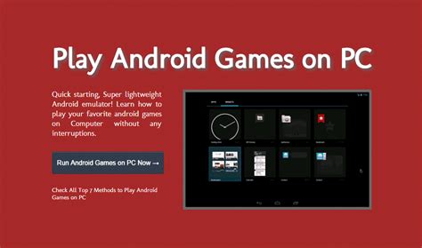 Top 7 Methods To Play Android Games On Pc