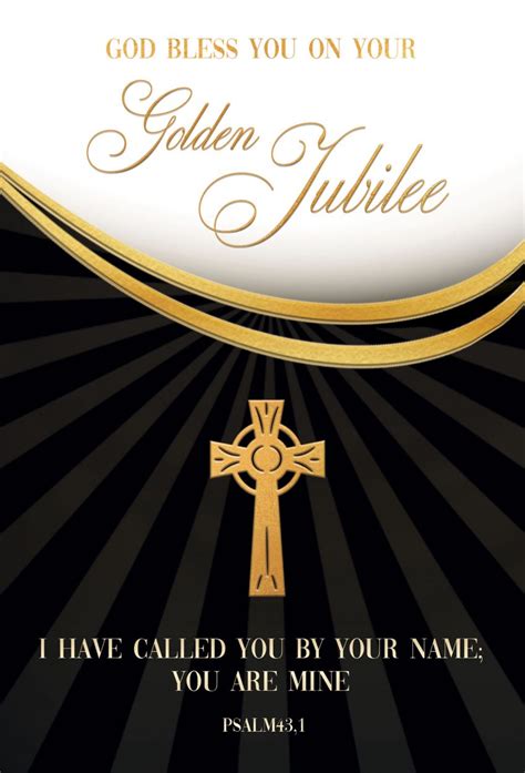 Golden Jubilee Religious Cards Gj41 Pack Of 12 2 Designs