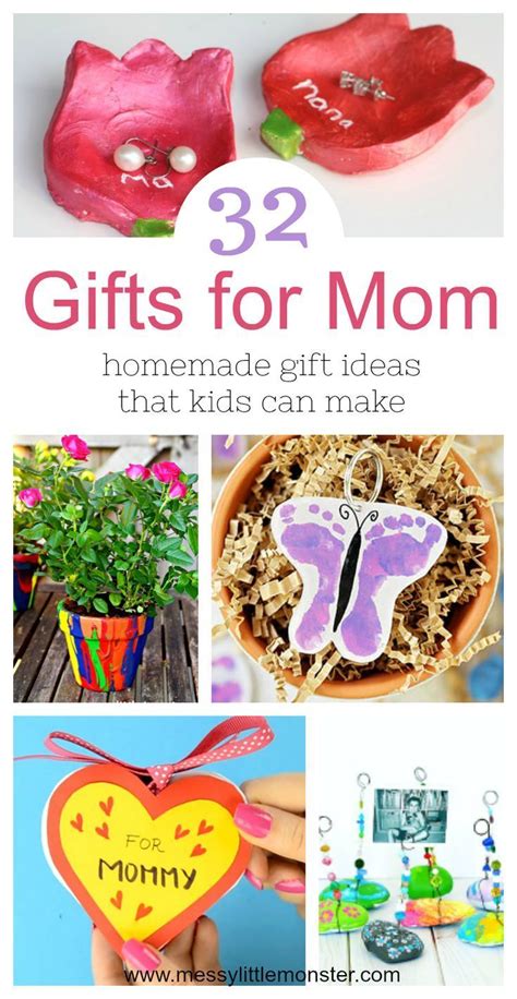 Easy & cheap gift ideas to make for christmas! Gifts for Mom from Kids - homemade gift ideas that kids ...