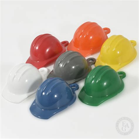 Assorted Color Miniature Plastic Hard Hat Engraving Awards And Ts