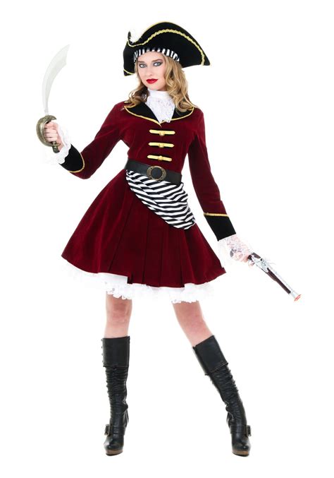 Womens Captain Hook Costume With Hat