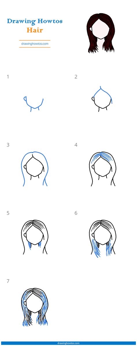 How To Draw Hair Step By Step Easy Drawing Guides Drawing Howtos