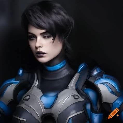 Image Of A Female Character From Starcraft Ghost