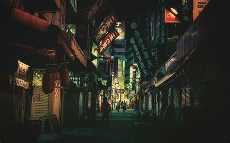Japan Street Night Wallpapers Top Free Japan Street Night Backgrounds