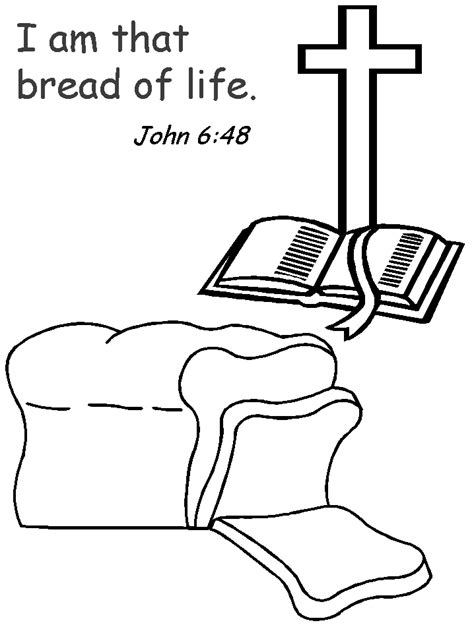 printable jesus breadoflife bible coloring pages coloringpagebookcom