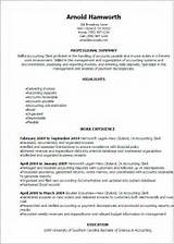 Accounting Software Resume