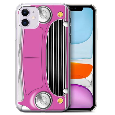 Stuff4 Gel Tpu Casecover For Apple Iphone 11bright Pinkclassic Retro