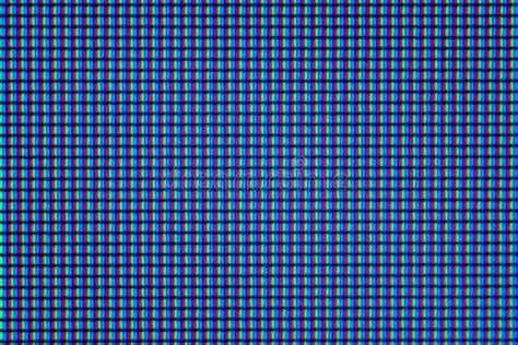 Extreme Closeup Of Digital Display With Visible Pixels Stock Photo
