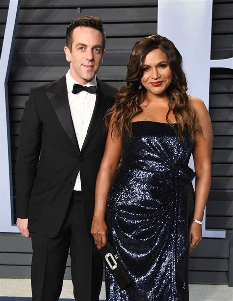 mindy kaling and b j novak pics of the exes and ‘the office costars hollywood life