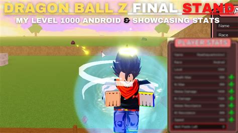 Roblox Dragon Ball Z Final Stand My Level 1000 Android And Showcasing
