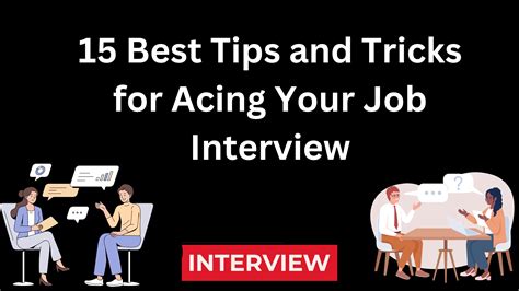 15 Best Tips And Tricks For Acing Your Job Interview