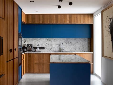 Home Tour A Blue Kitchen Is The Focal Point Of This Bright And Airy