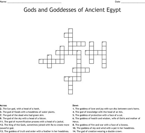 Posted on january 24, 2021 at 12:00 am. Ancient Egypt Crossword - WordMint
