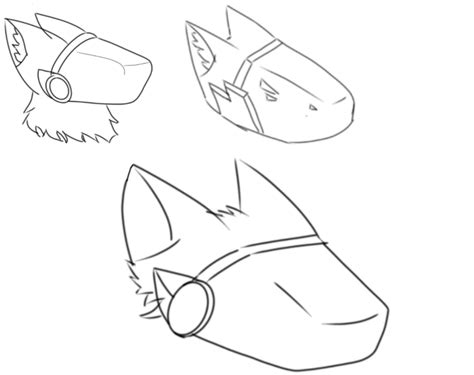 Day 1 Of Trying To Teach Myself How To Draw Protogen Still A Long Ways