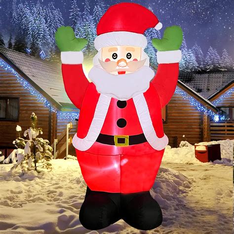 Padama 8ft Christmas Inflatable Santa Claus Outdoor Blow Up