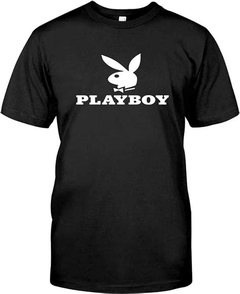 Rare Black Playboy Bunny Big Logo T Shirt Dmn19 T Shirts